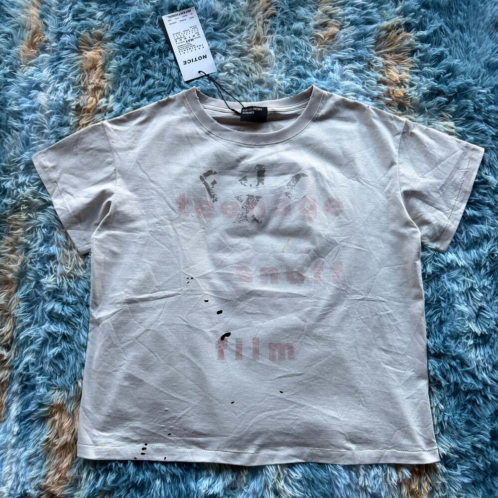 Erd Teenage Snuff Film Distressed Graphic T-Shirt